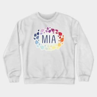 Mia name with colorful leaves Crewneck Sweatshirt